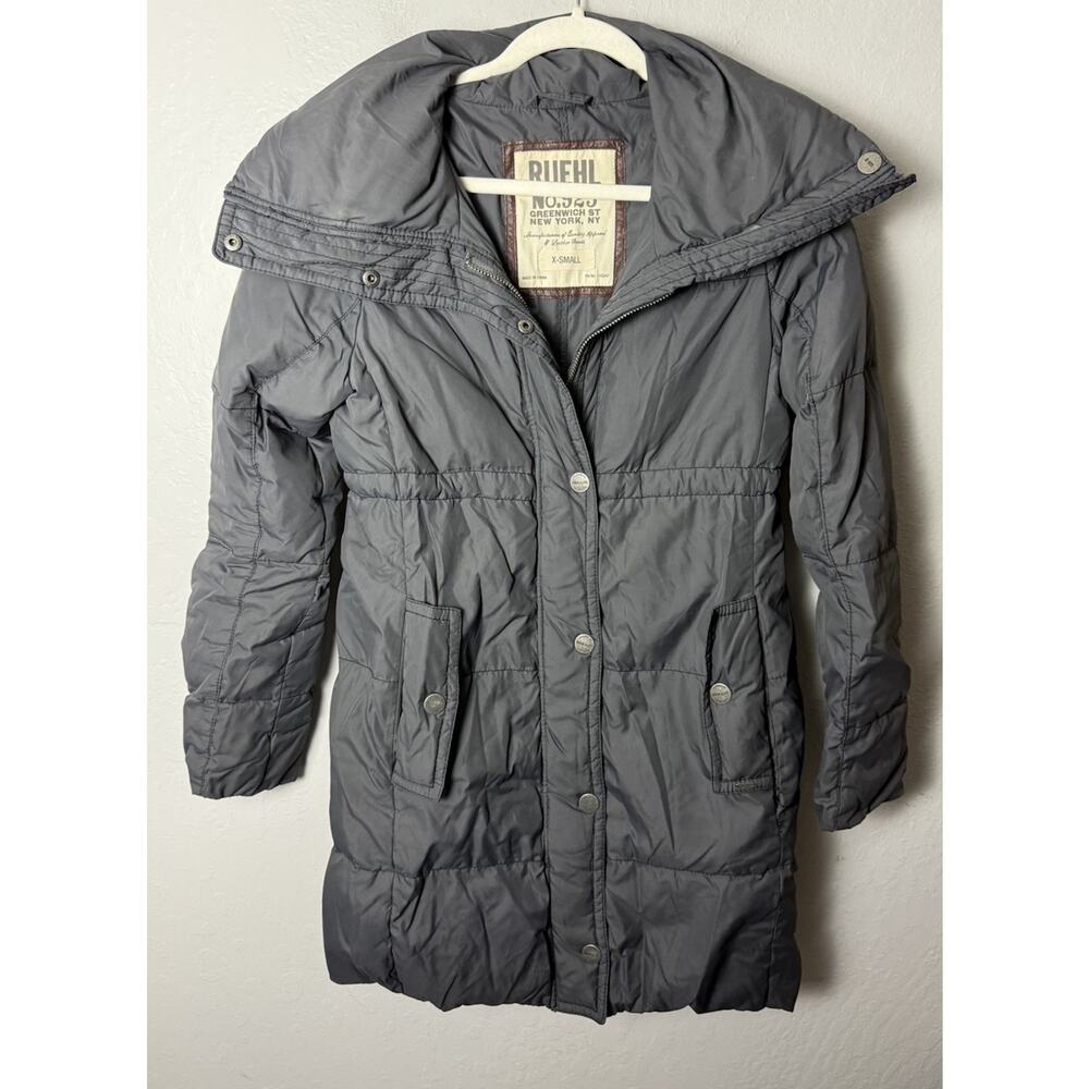 RUEHL No.925 Women’s Down Fill Gray Parka Jacket Coat Size XS